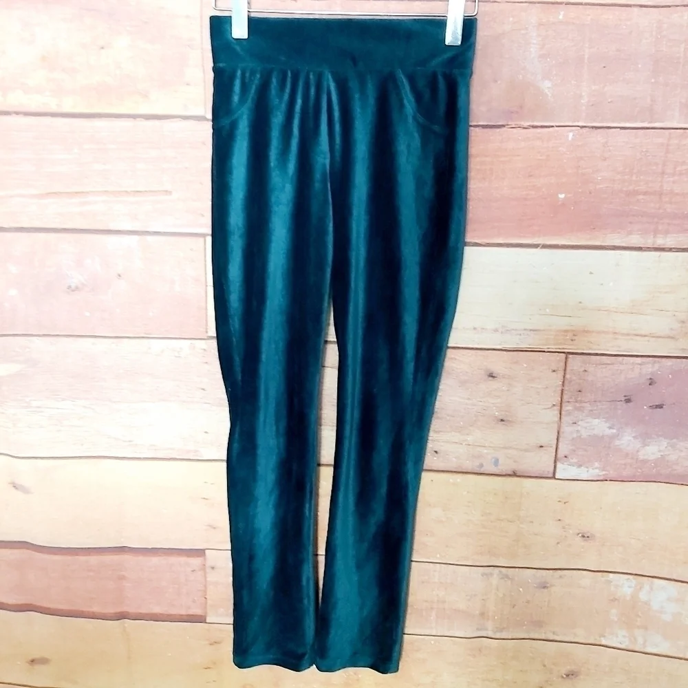 𝅺Vintage velvet velour legging green - Picture 3 of 6